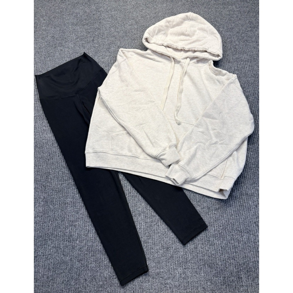 Aerie Women's XS 2-Piece Hoodie & Black Leggings Lounge Athleisure Set